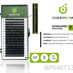 Extensión de pestañas  0.07D Mix (7-13 mm)