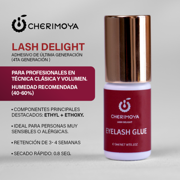 Adhesivo para Extensión de pestañas x 3 ml Long Glue rojo