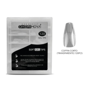 Tips coffin cortos x 120 clear (x50)