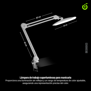 Lampara Led de Mesa para manicuria FLEXIBLE